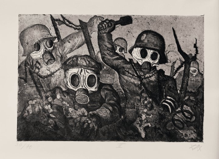 Otto Dix, cykl Wojna / War series, 1924