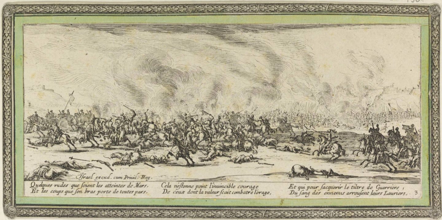 Jacques Callot, cykl Wielkie nieszczęścia wojny, Bitwa, / from the The Great Miseries of War series, 1633