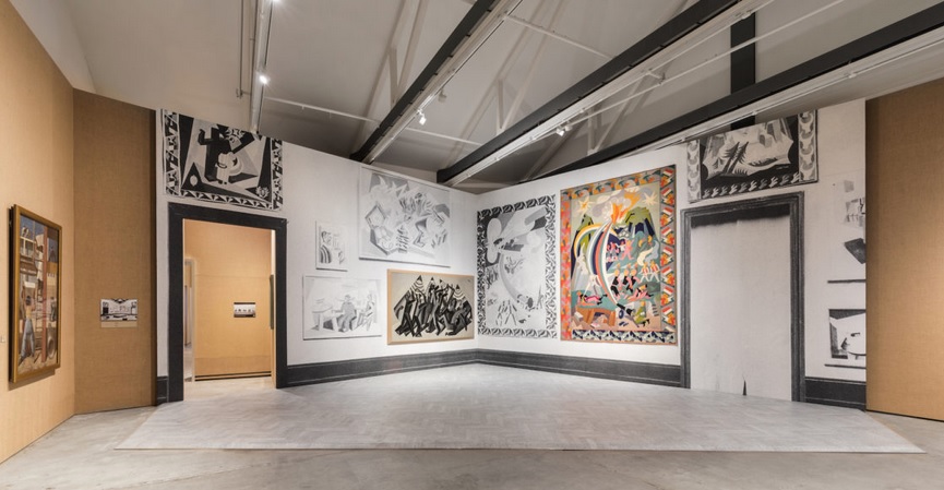 Widok wystawy / View of the exhibition Post Zang Tumb Tuuum. Art Life Politics: Italia 1918-43, 2018