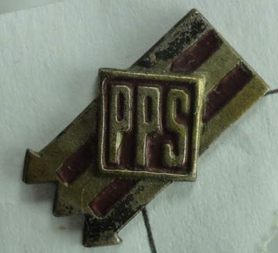 Przypinka Polskiej Partii Socjalistycznej z 1947 roku / Polish Socialist Party pin, 1947