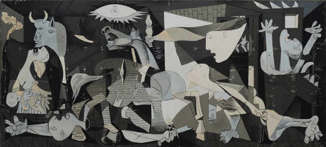 Wojciech Fangor, "Guernica" (kopia obrazu Pabla Picassa), 1955. Dzięki uprzejmości Muzeum Niepodległości w Warszawie, fot. Daniel Chrobak, 2019.